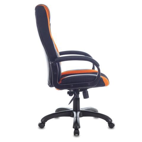 Компьютерное кресло Brabix Premium Rapid GM-102 (экокожа/ткань, черно/оранжевое) в Вологде - изображение 1