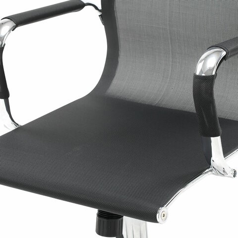 Компьютерное кресло Brabix Line EX-530 (хром, сетка, черное) 531846 в Вологде - изображение 7