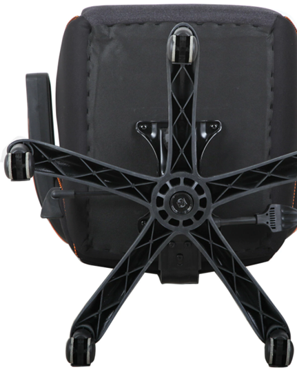 Кресло Brabix Techno Pro GM-003 (ткань, черное/серое, вставки оранжевые) в Вологде - изображение 5