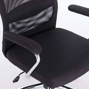 Кресло компьютерное Brabix Flight EX-540 (хром, ткань, сетка, черное) 531847 в Вологде - предосмотр 5