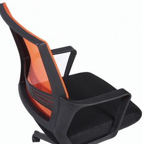 Кресло офисное Brabix Balance MG-320 (с подлокотниками, комбинированное черное/оранжевое) в Вологде - предосмотр 7