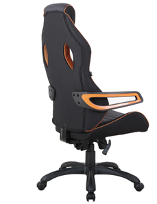 Кресло Brabix Techno Pro GM-003 (ткань, черное/серое, вставки оранжевые) в Вологде - предосмотр 3