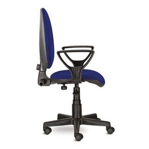 Офисное кресло Brabix Prestige Ergo MG-311 (регулируемая эргономичная спинка, ткань, синее) 532423 в Вологде - предосмотр 1