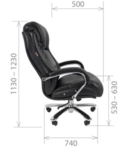 Кресло компьютерное CHAIRMAN 402, черный в Вологде - предосмотр 2