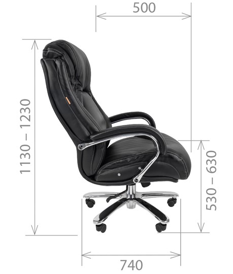 Кресло компьютерное CHAIRMAN 402, черный в Вологде - изображение 2