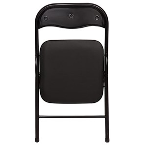 Офисный стул складной Brabix Golf CF-007 (черный каркас, кожзам черный) в Вологде - предосмотр 3