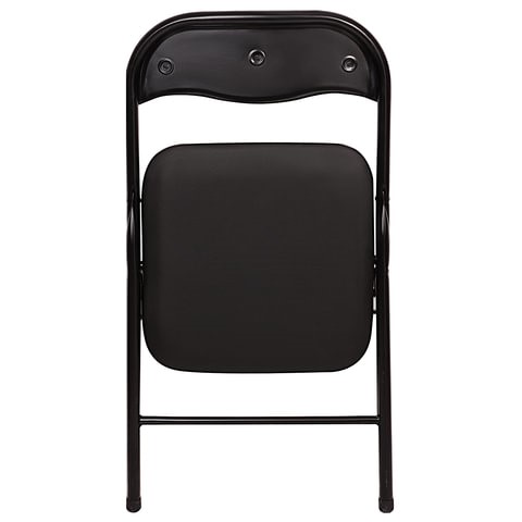 Офисный стул складной Brabix Golf CF-007 (черный каркас, кожзам черный) в Вологде - изображение 3