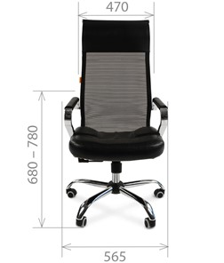 Компьютерное кресло CHAIRMAN 700 сетка, цвет черный в Вологде - предосмотр 1