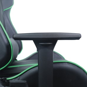 Кресло офисное Brabix GT Carbon GM-120 (две подушки, экокожа, черное/зеленое) в Вологде - предосмотр 10