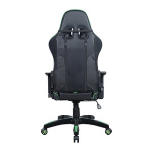 Кресло офисное Brabix GT Carbon GM-120 (две подушки, экокожа, черное/зеленое) в Вологде - предосмотр 3