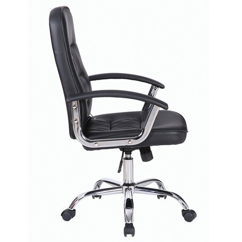 Кресло офисное Brabix Bit EX-550 (хром, экокожа, черное) 531838 в Вологде - изображение 1