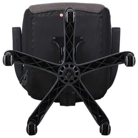 Кресло компьютерное Brabix Techno GM-002 (ткань, черное/серое, вставки белые) в Вологде - изображение 4