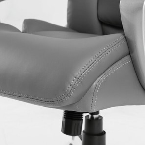 Кресло Brabix Premium Level EX-527 (пружинный блок, рециклированная кожа, серое) в Вологде - предосмотр 9