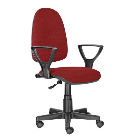 Офисное кресло Brabix Prestige Ergo MG-311 (регулируемая эргономичная спинка, ткань, красное) 532424 в Вологде - изображение 2