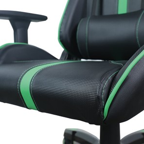 Кресло офисное Brabix GT Carbon GM-120 (две подушки, экокожа, черное/зеленое) в Вологде - предосмотр 8