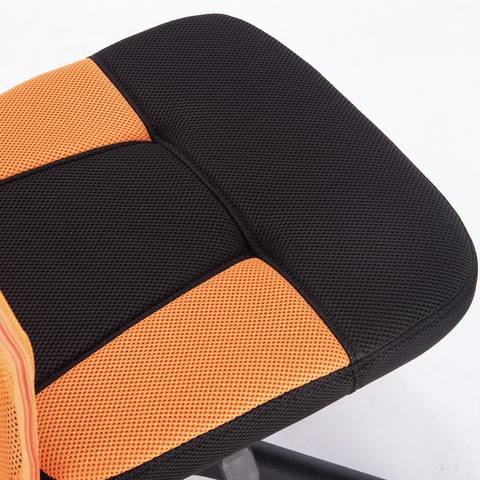 Компьютерное кресло Brabix Smart MG-313 (без подлокотников, комбинированное, черное/оранжевое) в Вологде - изображение 8