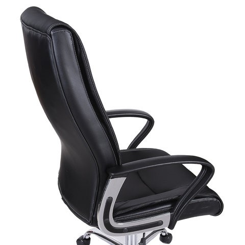 Компьютерное кресло Brabix Forward EX-570 (хром, экокожа, черное) 531837 в Вологде - изображение 7
