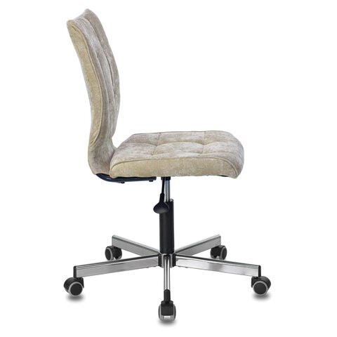 Офисное кресло Brabix Stream MG-314 (без подлокотников, пятилучие серебристое, ткань, песочное) 532396 в Вологде - изображение 1