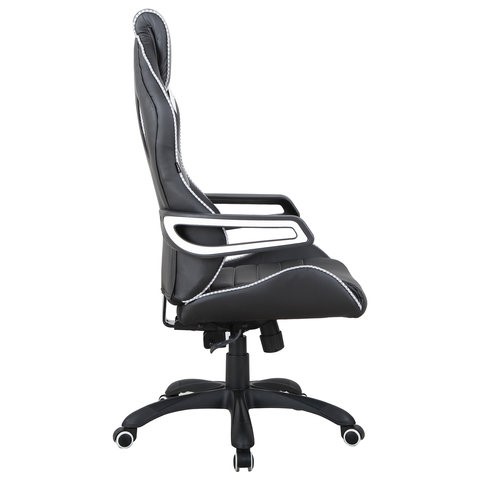 Офисное кресло Brabix Techno Pro GM-003 (экокожа, черное/серое, вставки серые) в Вологде - изображение 2