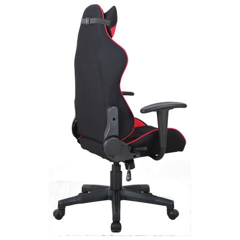 Компьютерное кресло Brabix GT Racer GM-100 (подушка, ткань, черное/красное) в Вологде - изображение 4