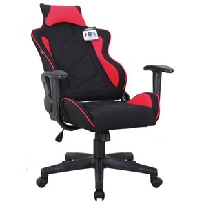 Компьютерное кресло Brabix GT Racer GM-100 (подушка, ткань, черное/красное) в Вологде - предосмотр 1