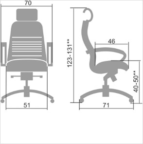 Офисное кресло Samurai KL-2.04, темно-коричневый в Вологде - предосмотр 1
