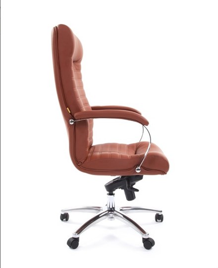 Офисное кресло CHAIRMAN 480 Экокожа Terra 111 (коричневая) в Вологде - изображение 2
