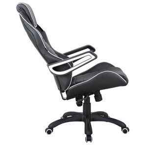 Офисное кресло Brabix Techno Pro GM-003 (экокожа, черное/серое, вставки серые) в Вологде - предосмотр 3