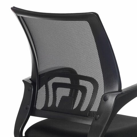 Офисное кресло Brabix Fly MG-396 (с подлокотниками, сетка, хром, черное) 532086 в Вологде - изображение 6