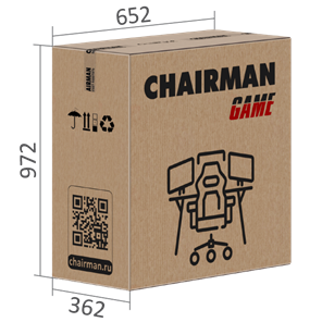 Кресло игровое CHAIRMAN GAME 35 с выдвижной подставкой для ног Ткань черная / Ткань оранжевая в Вологде - предосмотр 7