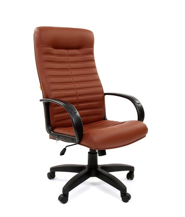 Компьютерное кресло CHAIRMAN 480 LT, экокожа, цвет коричневый в Вологде - изображение