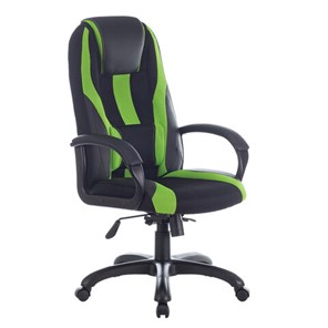 Компьютерное кресло Brabix Premium Rapid GM-102 (экокожа/ткань, черное/зеленое) в Вологде - предосмотр