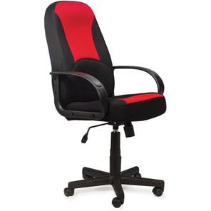 Кресло BRABIX "City EX-512", ткань черная/красная, TW, 531408 в Вологде