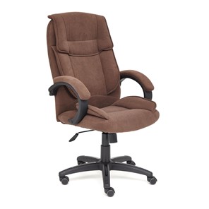 Кресло компьютерное OREON флок, коричневый, арт.13776 в Вологде