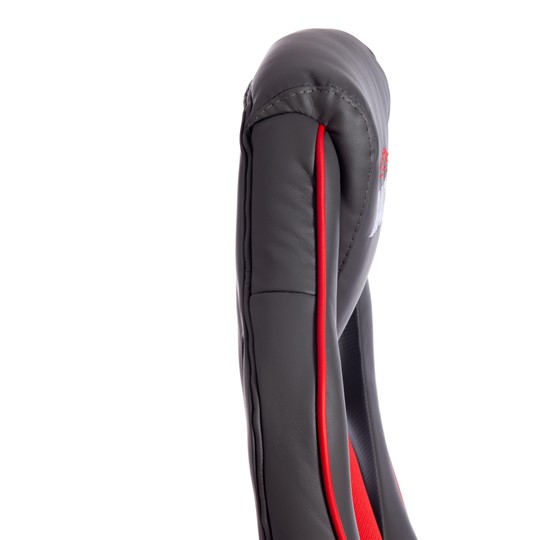 Кресло RACER GT new кож/зам/ткань, металлик/красный, арт.13249 в Вологде - изображение 11