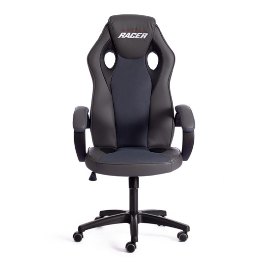 Кресло RACER GT new кож/зам/ткань, металлик/серый, арт.13251 в Вологде - изображение 4