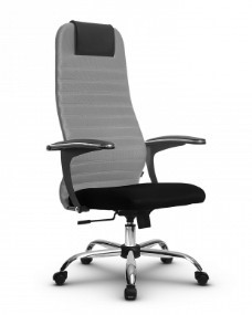 Кресло для компьютера SU-BU158-10  CH серый/черный в Вологде