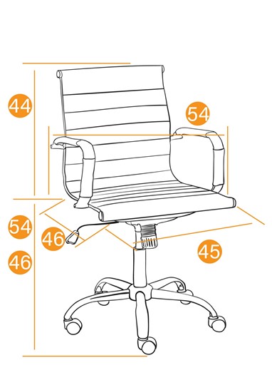 Компьютерное кресло URBAN-LOW флок, коричневый, арт.14446 в Вологде - изображение 13