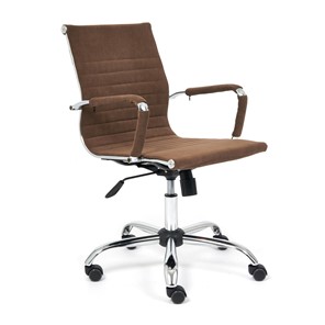 Компьютерное кресло URBAN-LOW флок, коричневый, арт.14446 в Вологде