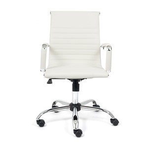 Кресло компьютерное URBAN-LOW кож/зам, белый, арт.14454 в Вологде - предосмотр 1