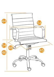 Кресло компьютерное URBAN-LOW кож/зам, белый, арт.14454 в Вологде - предосмотр 13
