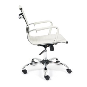 Кресло компьютерное URBAN-LOW кож/зам, белый, арт.14454 в Вологде - предосмотр 2
