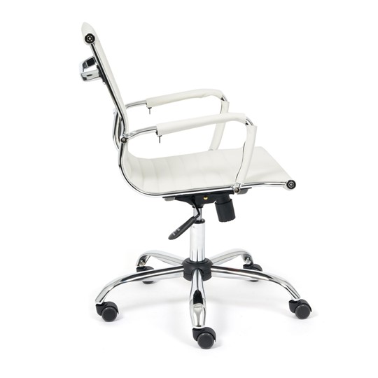 Кресло компьютерное URBAN-LOW кож/зам, белый, арт.14454 в Вологде - изображение 2
