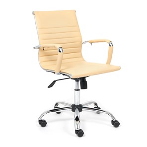 Кресло компьютерное URBAN-LOW кож/зам, бежевый, арт.14452 в Вологде
