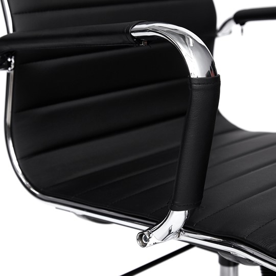 Кресло компьютерное URBAN-LOW кож/зам, черный, арт.14460 в Вологде - изображение 15
