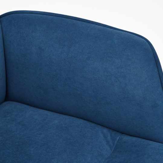 Кресло YORK флок, синий, арт.13862 в Вологде - изображение 6