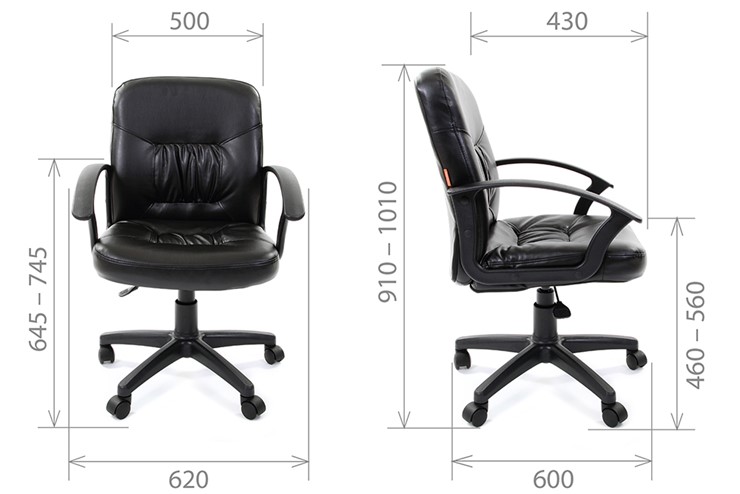 Офисное кресло CHAIRMAN 651 ЭКО черное в Вологде - изображение 3