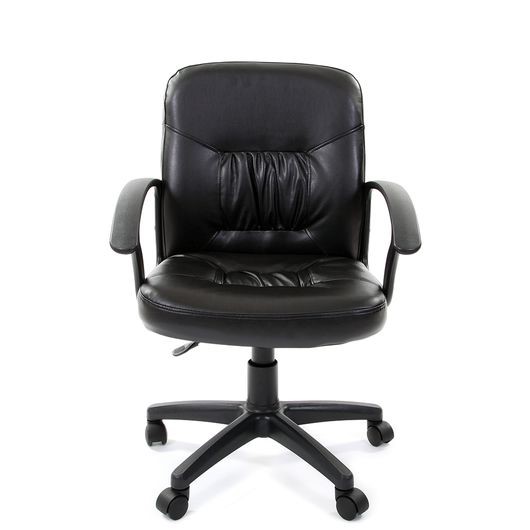 Офисное кресло CHAIRMAN 651 ЭКО черное в Вологде - изображение 1