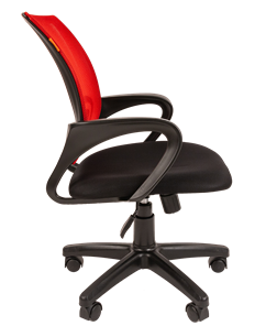 Офисное кресло CHAIRMAN 696 black Сетчатый акрил DW69 красный в Вологде - предосмотр 1