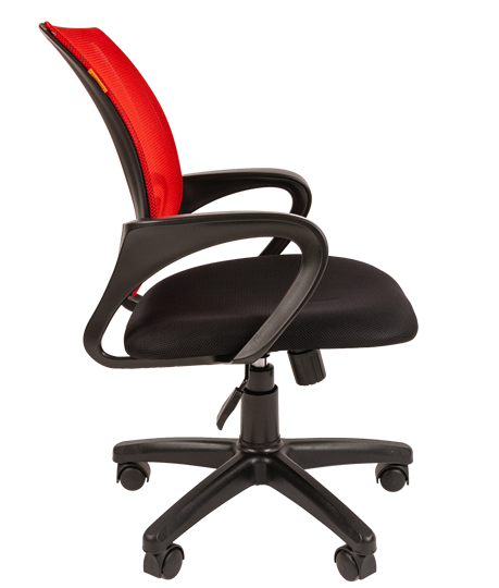 Офисное кресло CHAIRMAN 696 black Сетчатый акрил DW69 красный в Вологде - изображение 1